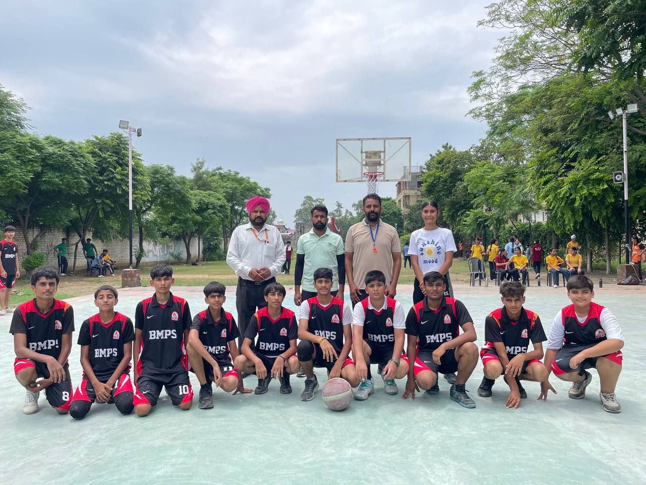 U 17 Boyss Basketball 2nd in district